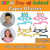 Celebrate 100 Days with Fun Paper Glasses Kit! Printable f