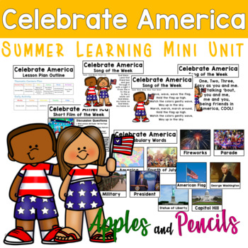 Preview of Celebrate America - Summer Learning Mini Unit