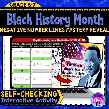Preview of Celebrate Black History Month in Math Class - Digital Mystery Reveal