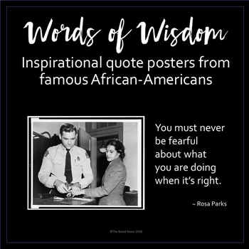 NEW Famous African American Civil Rights Motivational POSTER Rosa Parks 