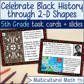 Preview of Classifying Polygons related to Black History - 5th Grade Real World Math