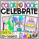 Celebrate Coloring Pages | Coloring Sheets | Happy Birthda