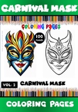 Celebrate Creativity: Carnival Mask Coloring Page Vol 2