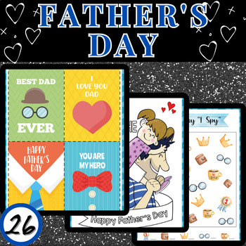 Preview of Celebrate Dad: Father's Day Fun Worksheets for Young Learners!