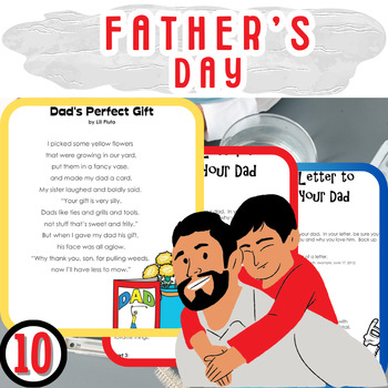 Preview of Celebrate Dad: Printable Father's Day Cards, Activities, and Worksheets