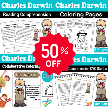 Preview of Celebrate Darwin Day with Engaging Learning: Charles Darwin Bundle for K-2