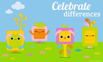 Preview of Celebrate Differences Classroom Poster 8 1/2 x 14