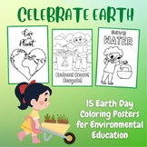Celebrate Earth: Earth Day Coloring Posters for Environmen