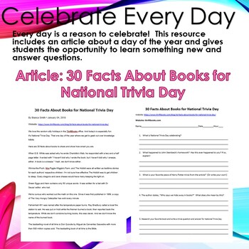 Celebrate Every Day January 4th 30 Facts About Books For National Trivia Day