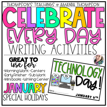 Preview of National Holidays | Writing Activities | January