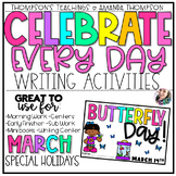 National Holidays | Writing Activities | March