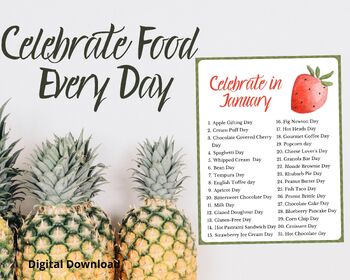 Preview of Celebrate Food Every Day