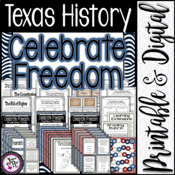 Preview of Texas History / Celebrate Freedom / Unit 2 / Printable & Digital