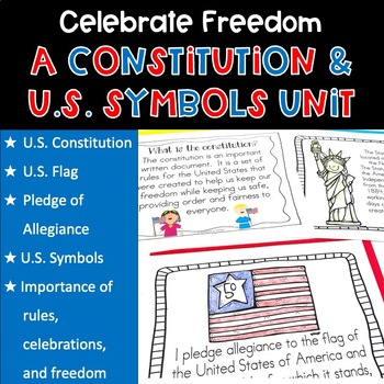 Preview of Constitution Day U.S. Symbols United States Worksheets Activities