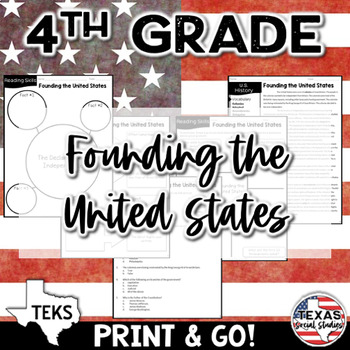 Preview of Celebrate Freedom Week: US Constitution & Declaration 4th Grade TEKS 4.13C