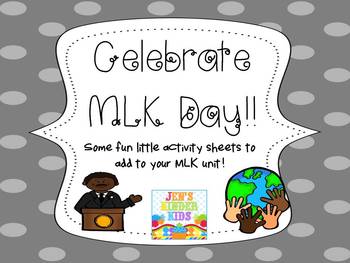 Preview of Celebrate MLK Day!! (a supplemental packet)