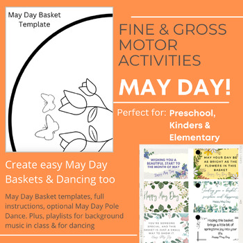 Preview of Celebrate May Day - Basket Lesson Plan & Optional Dance too