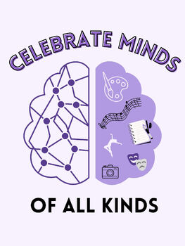 Preview of Celebrate Minds Poster- Purple