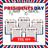 Celebrate Presidents' Day Word Search BUNDLE - Printable
