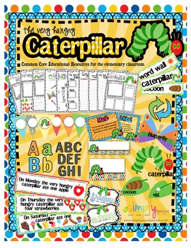Preview of Celebrate Spring with Caterpillar Common Core activities