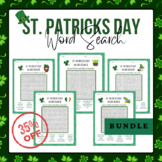 Celebrate St. Patrick's Day Word Search BUNDLE- Printable