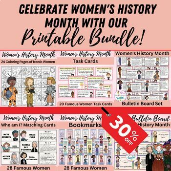 Preview of Celebrate Women's History Month with Our Printable Bundle!