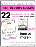 Celebrate Your Staff In Every Season {printable tags to go