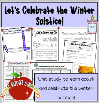 Preview of Winter Solstice Mini-Unit Study and Winter Learning Activities