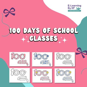 Preview of Celebrate reaching 100 days of school with these craft and easy-to-make glass