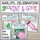 Axolotl Celebration!  3 Printable Activities - Invites - D