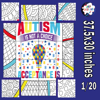 Preview of Celebrate the importance of autism awareness  Collaborative Poster