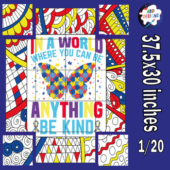 Preview of Celebrate the importance of autism awareness Collaborative Poster