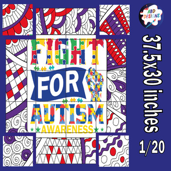 Preview of Celebrate the importance of autism awareness Collaborative Poster