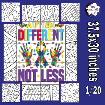 Preview of Celebrate the importance of autism awareness Collaborative Poster