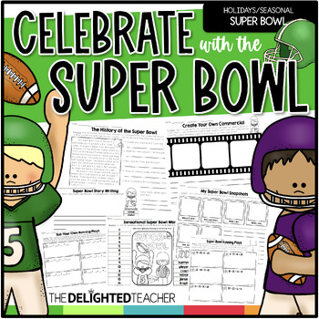 Super Bowl Math Activities Bundle 2023 - NFL Stats Math and Super Bowl Teams