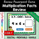 Multiplication Facts Review Powerpoint Game