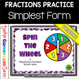 Spin the Wheel Simplifying Fractions | Simplifying Fractio