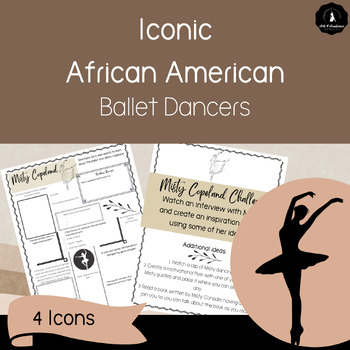 Preview of Celebrating African American Ballet Dance Icons Activity PDF and Digital