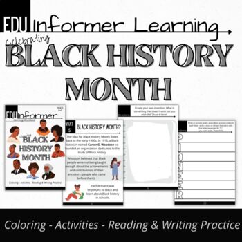 Celebrating Black History Month, Printable and Digital Workbook ...