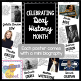Celebrating Deaf History Month Biography Posters