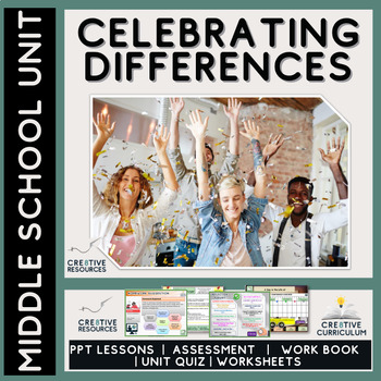 Preview of Celebrating Differences & Identity  - Middle School Unit