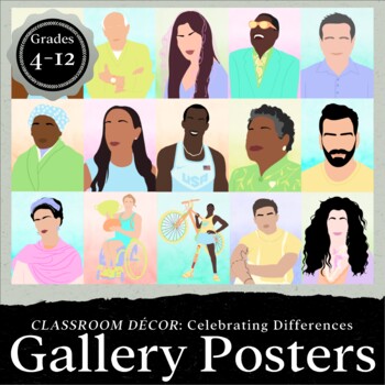 Preview of Celebrating Differences Posters & Bulletin Board | Special Education Décor