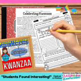Kwanzaa: Passage and Questions: Reading Comprehension Activity
