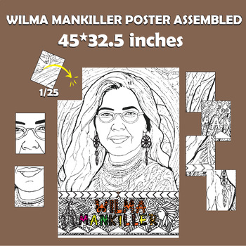 Preview of Celebrating Native American Heritage : Wilma Mankiller, A Collaborative Poster