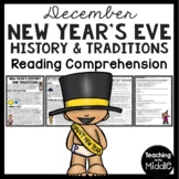 New Year's Eve History and Traditions Reading Comprehensio