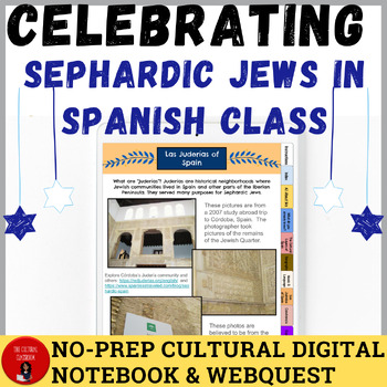 Preview of Celebrating Sephardic Jews in Spanish Class Webquest + Activities