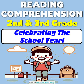 Preview of Celebrating The End Of The Year 2nd and 3rd Grade Reading Comprehension Passage