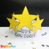 Celebration Paper Hat - Stars for New Year's Eve & Party Hats