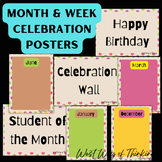 Celebration Posters- Monthly/Weekly(birthday, student of t