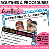 Social Stories Routines Procedures Activities SEL Bundle 2